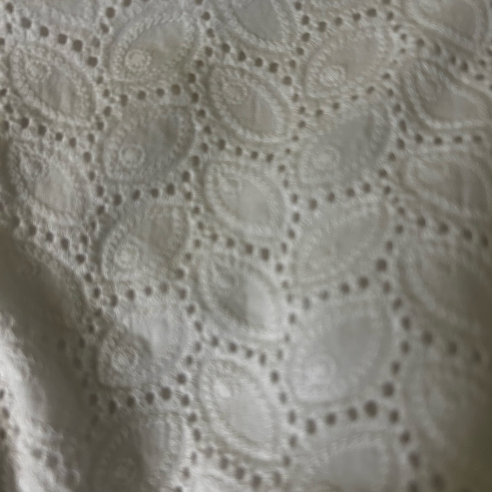 Calvin Klein White Eyelet A Line Dress. Size 12. NWOTGS. - Picture 11 of 12